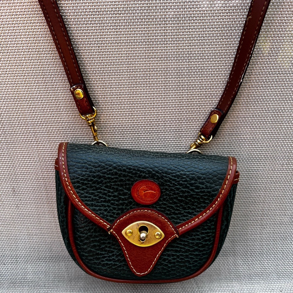 Dooney & Bourke Black and Brown Mini Bag